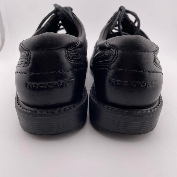 Rockport‎ Mens Leather Charles Road Apron Toe Dress Shoes Comfort Black Size 8 - Picture 7 of 9